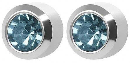 STUDEX kolczyk srebrny AKWAMARYN