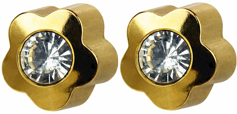 STUDEX kolczyk złoty FLOWERLITE