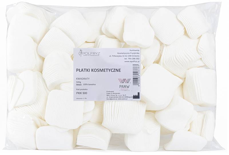 Płatki kosmetyczne UŁOŻONE kwadrat 0,5kg