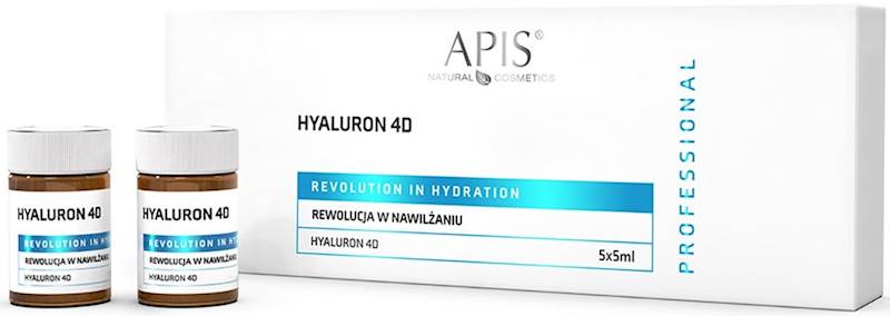 APiS Ampułki hyaluron 4d nawilżające 5ml x 5szt
