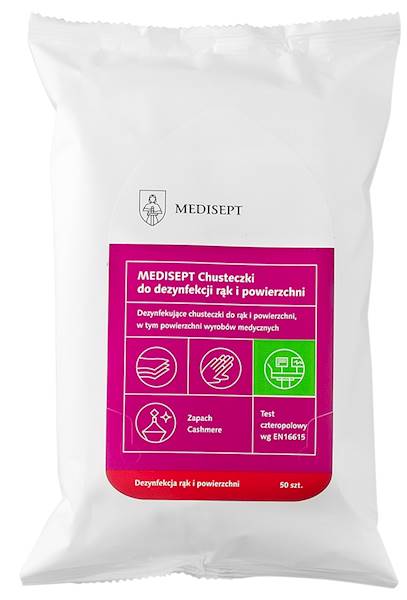 DEZYNFEKCJA chusteczki do RĄK/POWIERZCHNI 50szt
