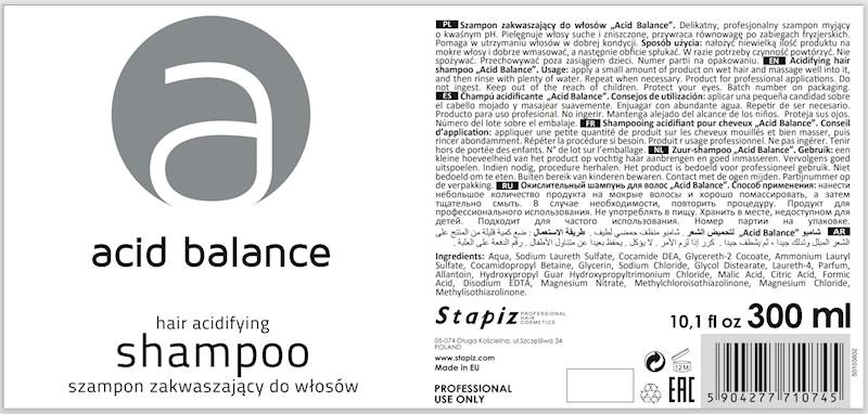 STAPiZ Szampon "Acid Balance" 300ml zakwaszający