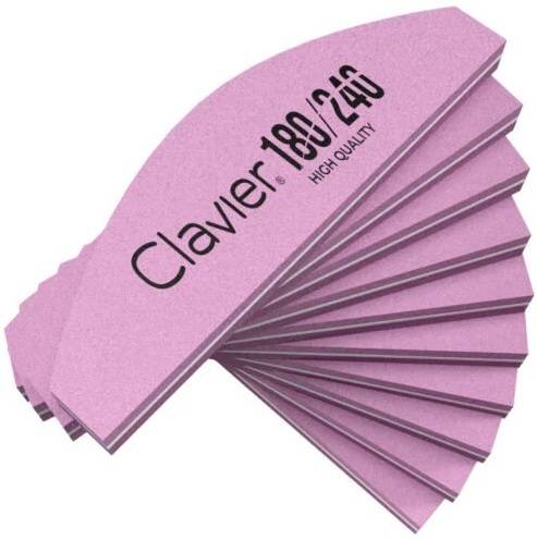 CLAVIER buforki polerki 180/240 róż 10szt