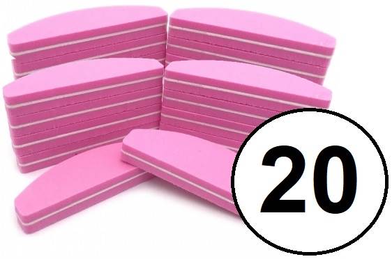 BUFORKI Polerka łódka RÓŻOWA 100/180 20szt