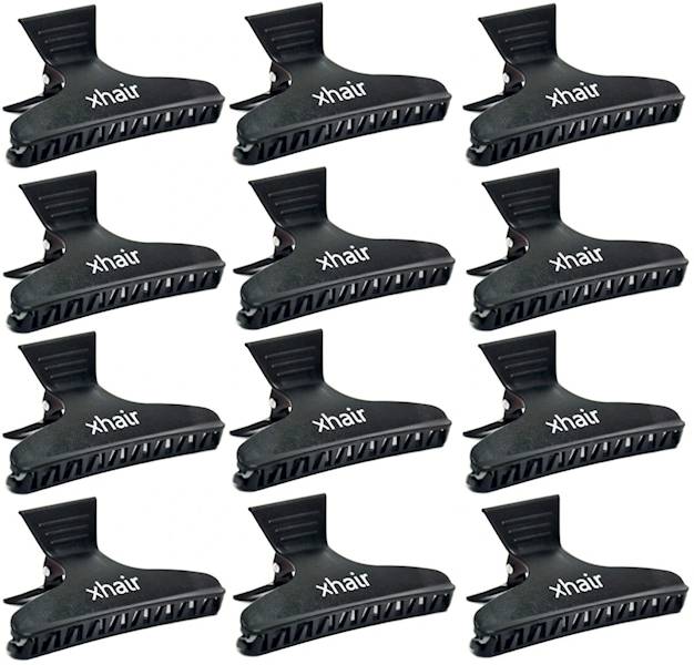 Klamra xHAiR plastikowa czarna 1 sztuka 
