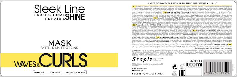 STAPiZ Maska SLEEK LINE Waves & Curls 1L