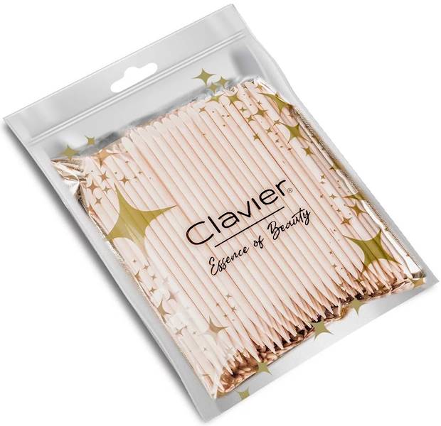 CLAVIER patyczki drewniane z końcówką 100szt