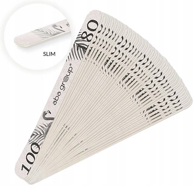 ABA Pilnik prosty zebra SLiM 100/180 25szt