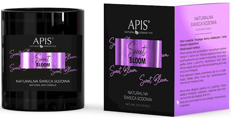 APiS Sweet Bloom świeca sojowa 220g
