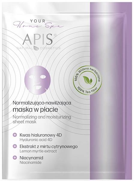 APiS Maska w płacie normalizująco-nawilżająca 20g