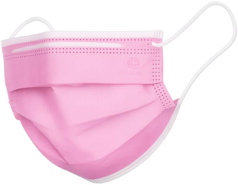 Maseczka OCHRONNA Medical jednorazowa różowa 50szt