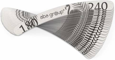 ABA Pilnik banan zebra 180/240 SLIM 25szt
