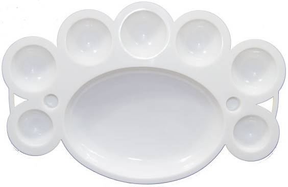 Paletka plastikowa na ozdoby/ do mieszania