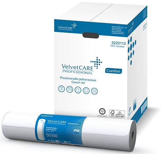 VelvetCARE Prześcieradło kosmetyczne 2W 60cm/50mb