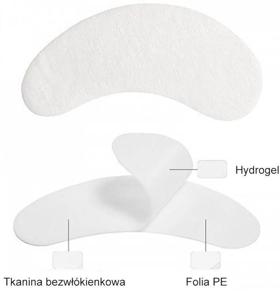 Płatki Clavier żelowe pod oczy SREBRNE 100szt