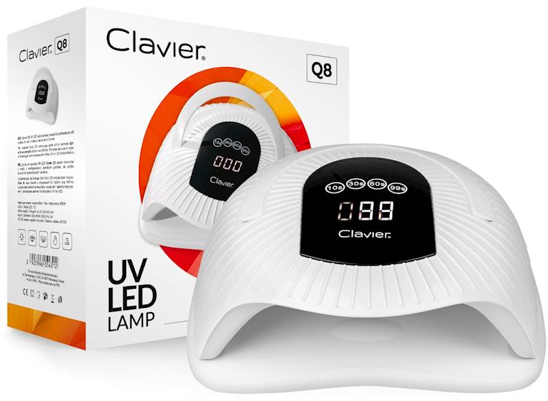 CLAVIER Lampa LED UV Q8 72xLED biała