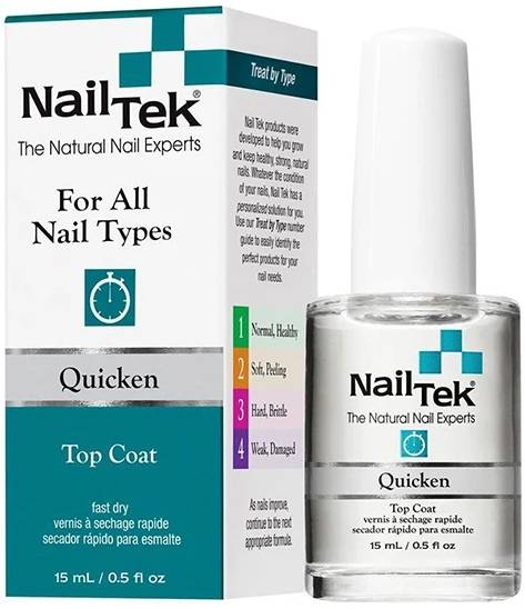 Nail Tek Quicken Top Coat utwardzający lakier 15ml