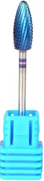 Frez wolframowy stożek niebieski długi FRW-2