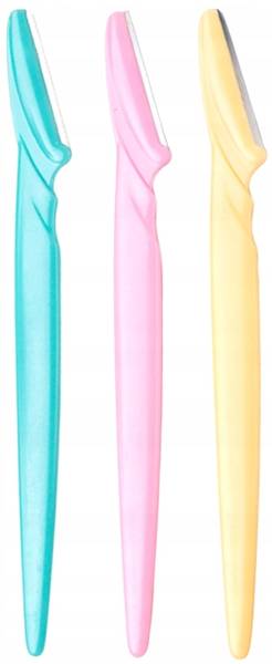 Zestaw nożyków kosmetycznych do twarzy 3 sztuki