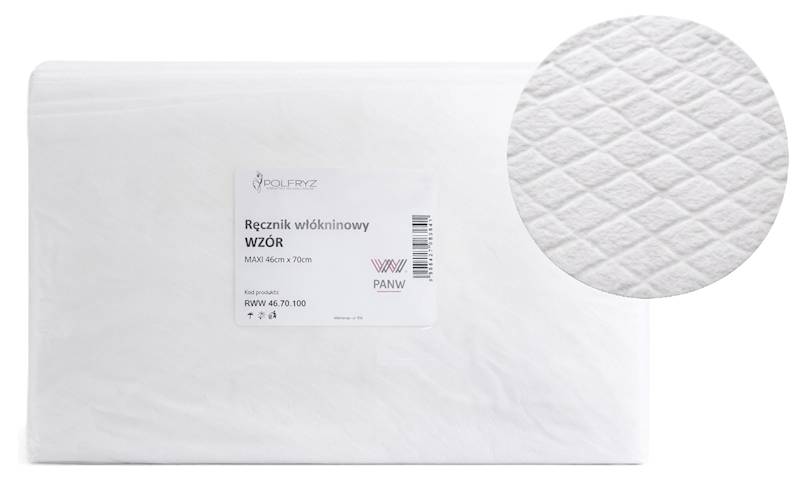 Ręcznik fryzjerski włókninowy 46x70cm wzór 100szt