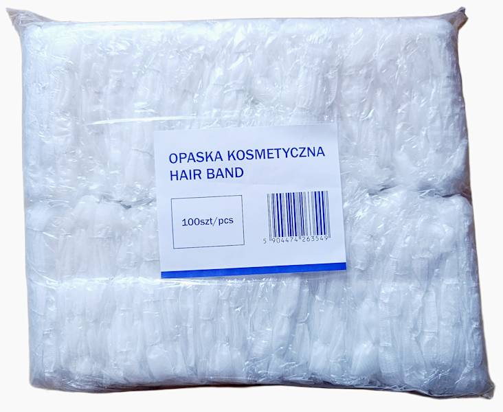 Opaska na włosy kosmetyczna Hair Band 100 sztuk