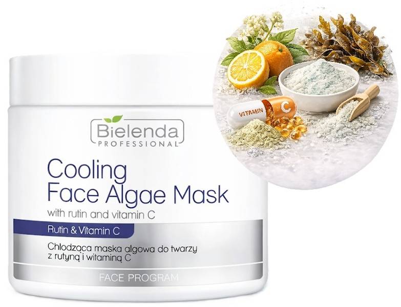 BIELENDA Maska chłodząca algowa wit.C rutyna 190g