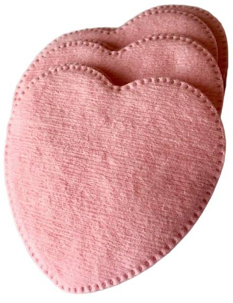 Płatki kosmetyczne SERCA RÓŻOWE 50 sztuk