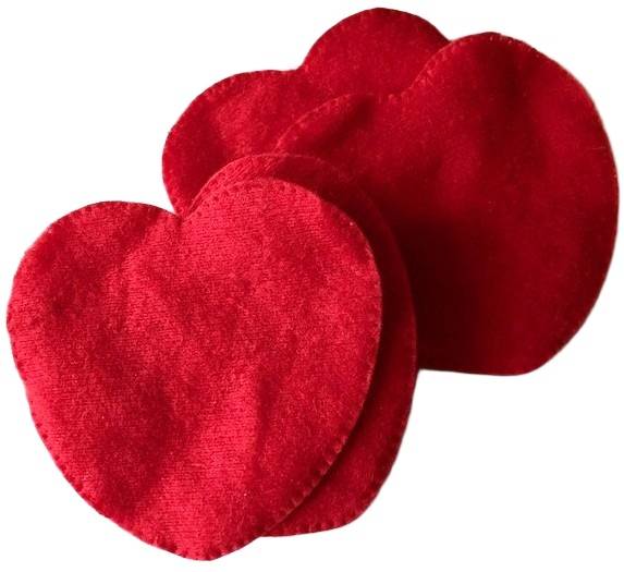 Płatki kosmetyczne SERCA CZERWONE 50 sztuk