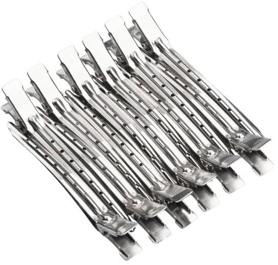 Klipsy metalowe średnie 8,1cm 12 sztuk