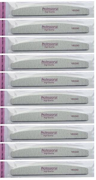 Pilnik PROFESSIONAL półksiężyc 180/240 bezp.10szt