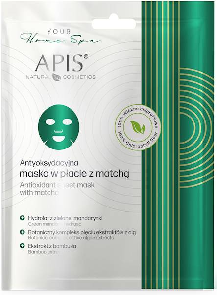 APIS Maska w płacie z matchą 20g