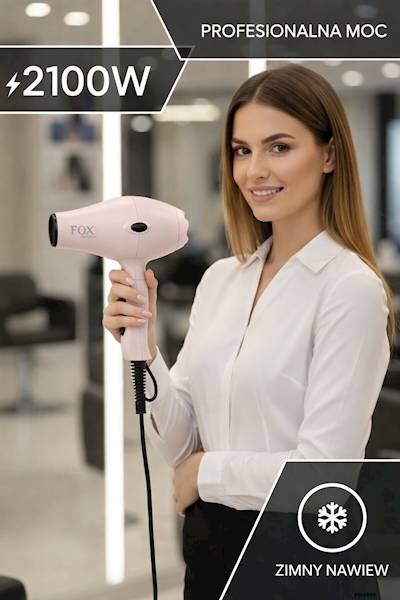 FOX Suszarka SMART FRONT Ice ROSE 2100W