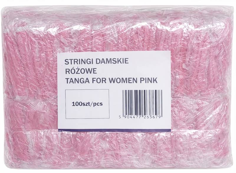 Stringi damskie RÓŻOWE 100 sztuk
