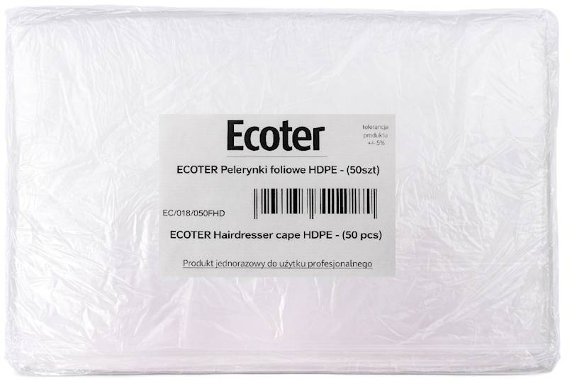 ECOTER pelerynki foliowe fryzjerskie 50szt