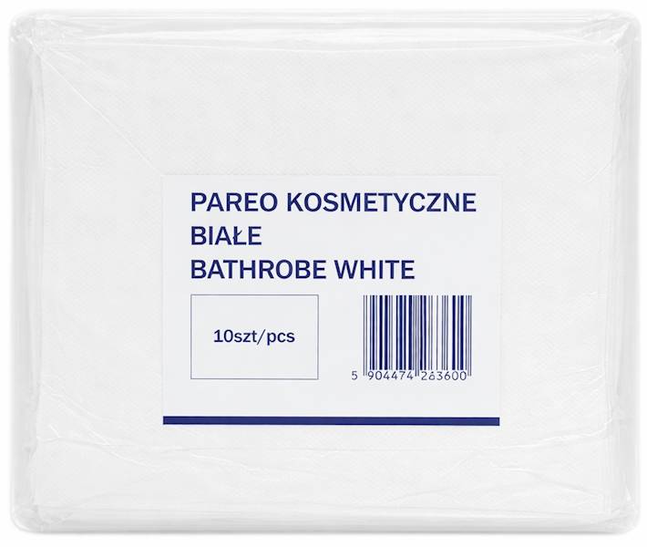 Pareo BIAŁE z włókniny 10 sztuk