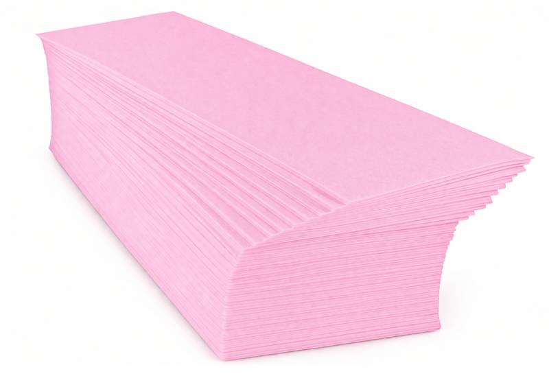 Paski do depilacji cięte 7x20cm RÓŻOWE 100 sztuk