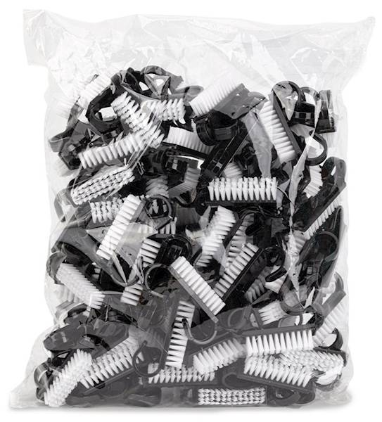 Szczoteczka do manicure i pyłu mała czarna 100szt