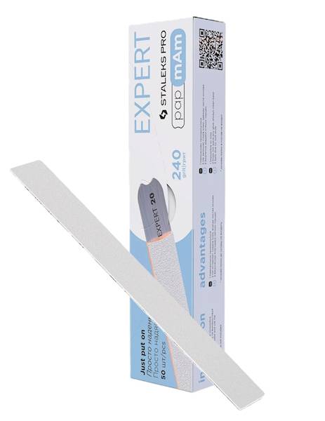 STALEKS Pilniki wymienne białe EXPERT 22#240 50szt