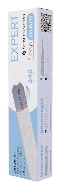 STALEKS Pilniki wymienne białe EXPERT 22#240 50szt