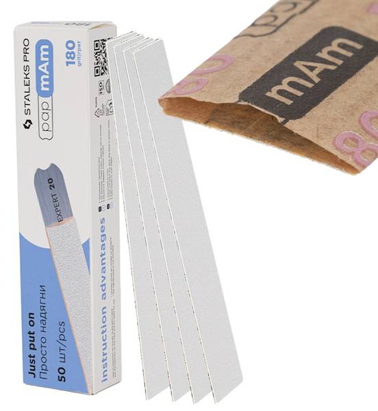 STALEKS Pilniki wymienne białe EXPERT 22#180 50szt