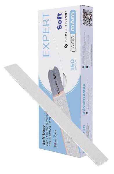 STALEKS Pilniki wymienne białe EXPERT 20#150 25szt