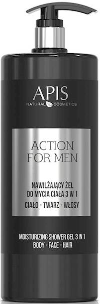 APiS Action for men żel do mycia ciała 3w1 1000ml