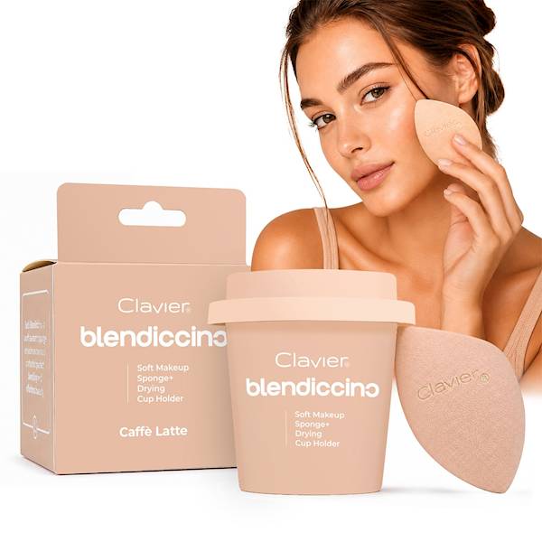CLAVIER gąbka BLENDICCINO/Caffe Latte ścięta ETUI