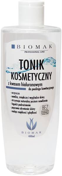 BiOMAK Tonik kosmetyczny kwas hialuronowym 400ml