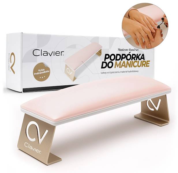 CLAVIER Podpórka pod dłonie prostokąt RÓŻOWO-ZŁOTA