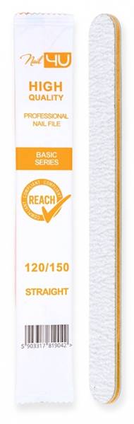 Nail4U Pilnik Basic prosty 120/150 25szt