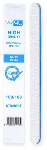 Nail4U Pilnik Basic prosty 100/180 25szt