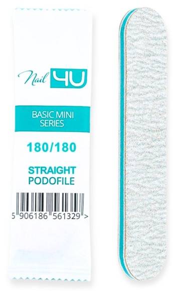 Nail4U Pilnik Podofile Basic prosty 180/180 25szt
