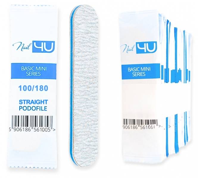 Nail4U Pilnik Podofile Basic prosty 100/180 25szt