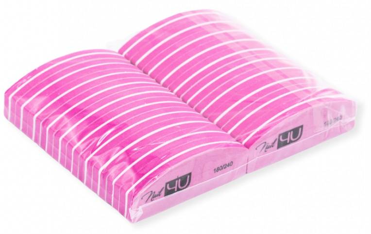 Nail4U Blok polerski mini Candy łódka 180/240 x20